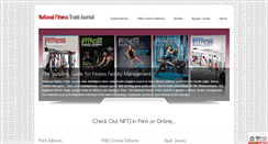 Desktop Screenshot of nationalfitnesstradejournal.com